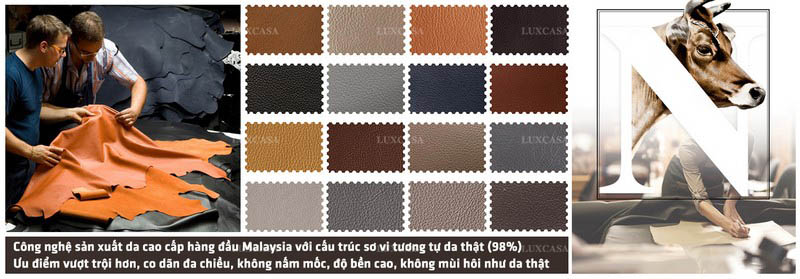 Chất liệu nhập khẩu sản xuất giường cao cấp