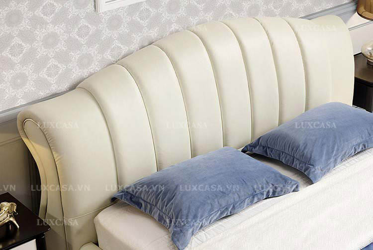 Giường ngủ tân cổ điển da nhập khẩu GD160