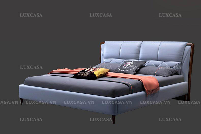 giường da hiện đại chất liệu nhập khẩu