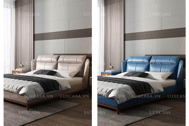 Giường ngủ đôi chân gỗ GD151