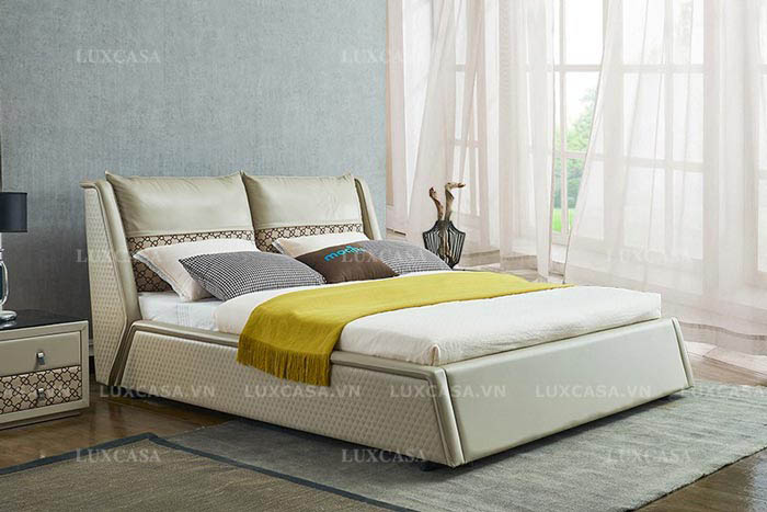 Mẫu giường da nhập khẩu cao cấp GD128