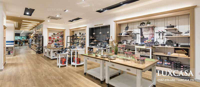 Thiết kế nội thất showroom đồ dùng nhà bếp ấn tượng trọn gói