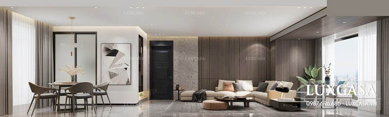Tổng hợp các mẫu phòng khách chung cư được công ty Luxcasa thực hiện