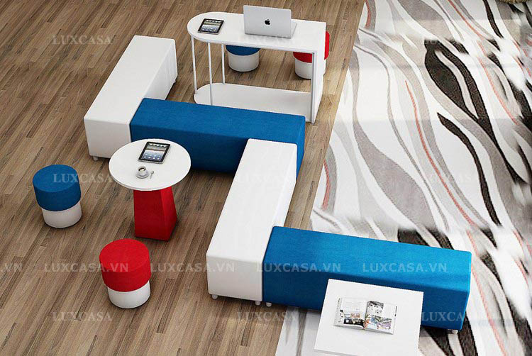 Bộ ghế sofa sảnh chờ công ty SP115
