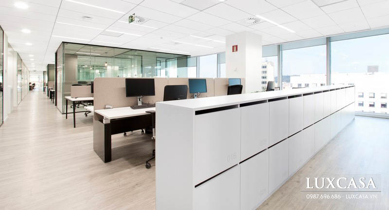 Thi công nội thất cải tạo công ty CBRE phong cách hiện đại