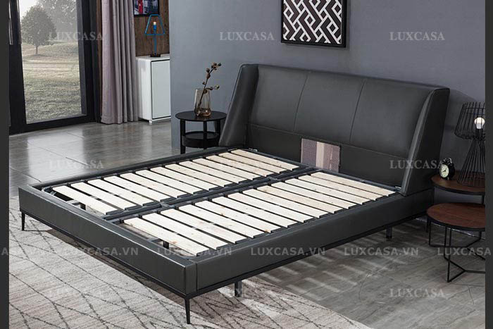 Giường da đôi hiện đại thiết kế riêng GD139