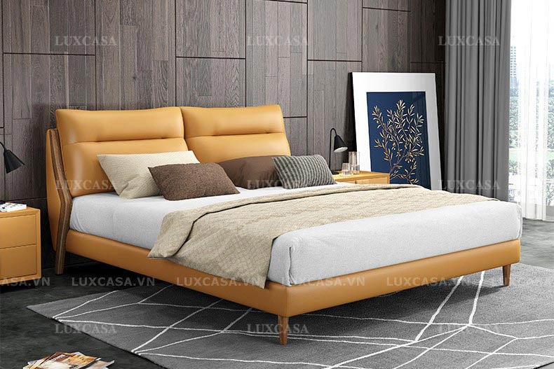 Mẫu giường da Microfiber sáng tạo GD148