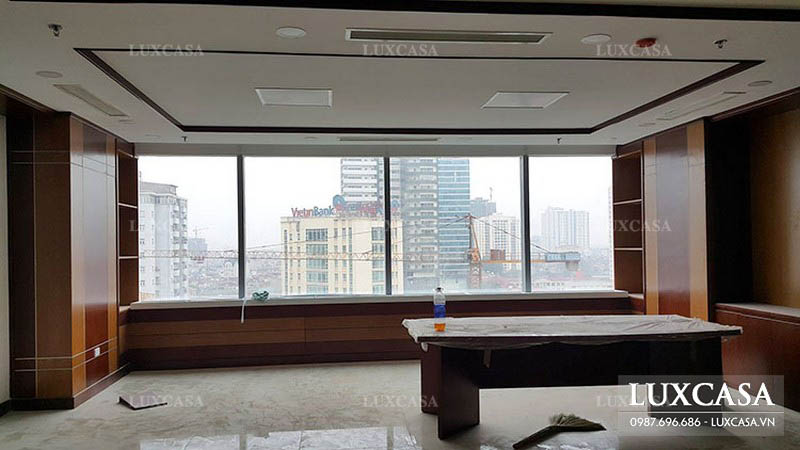 Thi công nội thất văn phòng làm việc tập đoàn Vietthang