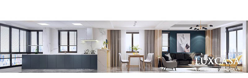 Tổng hợp các mẫu phòng khách chung cư được công ty Luxcasa thực hiện