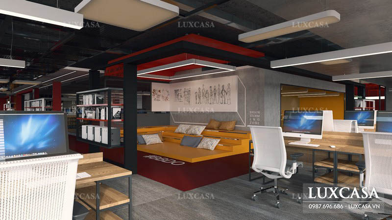 Thi công nội thất văn phòng công ty BBDO Design diện tích 200 m2