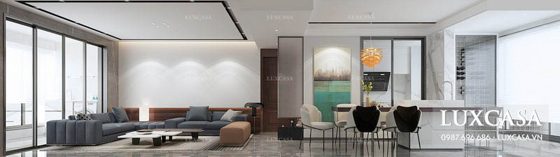 Tổng hợp các mẫu phòng khách chung cư được công ty Luxcasa thực hiện