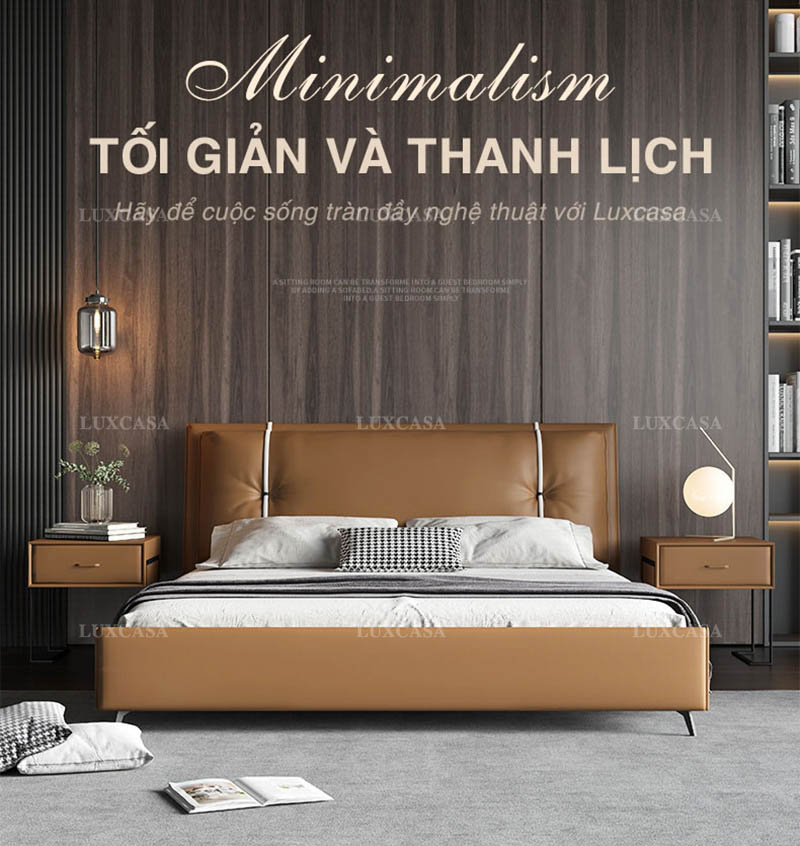 Giường da đẹp phong cách Italia