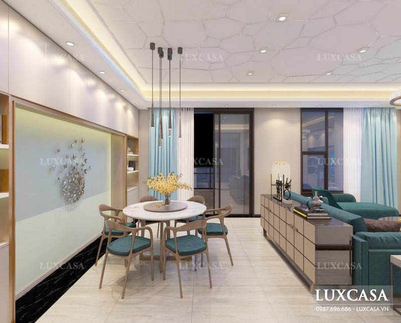 Thiết kế nội thất chung cư 2 phòng ngủ 65m2