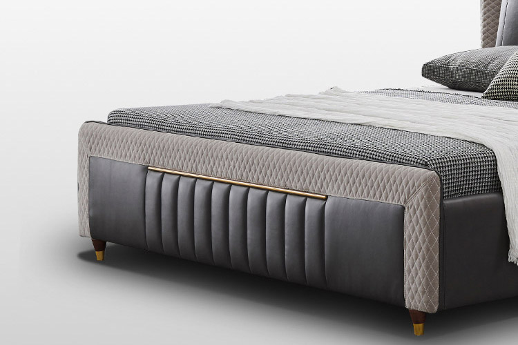 Giường ngủ bọc da cao cấp GD322