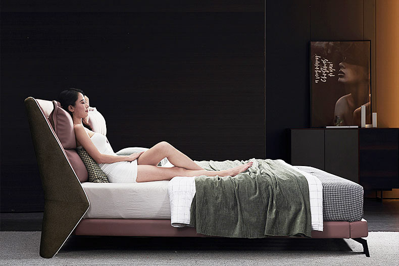 Giường ngủ bọc da cao cấp GD325