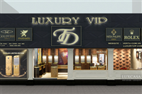 thiết kế nội thất showroom điện thoại sang trọng