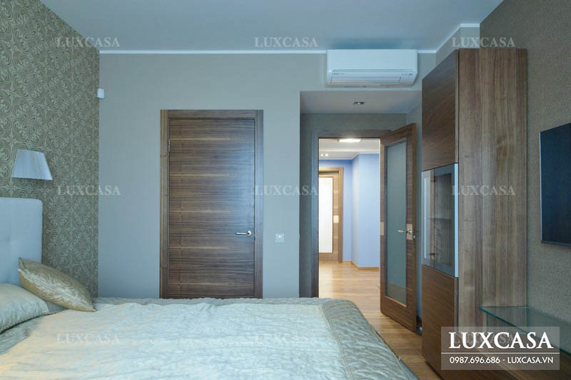 Thiết kế nội thất chung cư dùng gỗ công nghiệp ở Vinhome