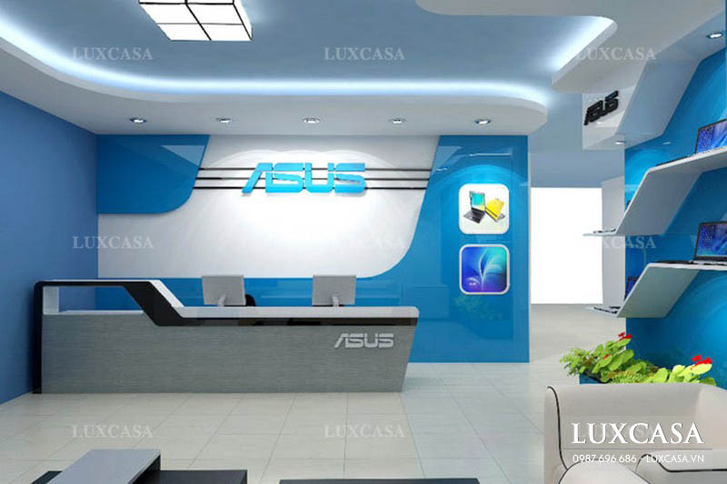 Mẫu thi công văn phòng đại diện công ty máy tính Asus