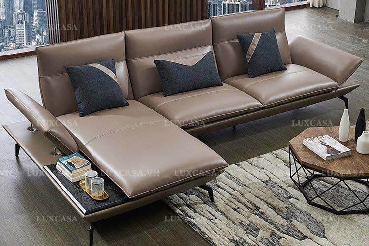 Sofa da góc kiểu dáng mới SD136