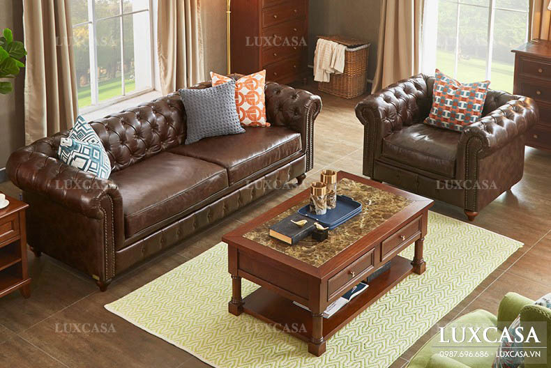 Nên lựa chọn ghế sofa da hay sopha vải nỉ cho phòng khách?