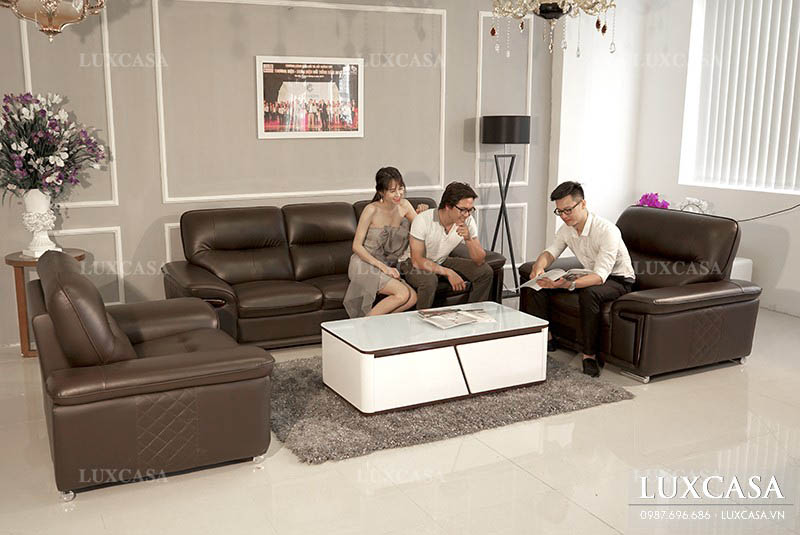 mẫu sofa da phòng khách SD102