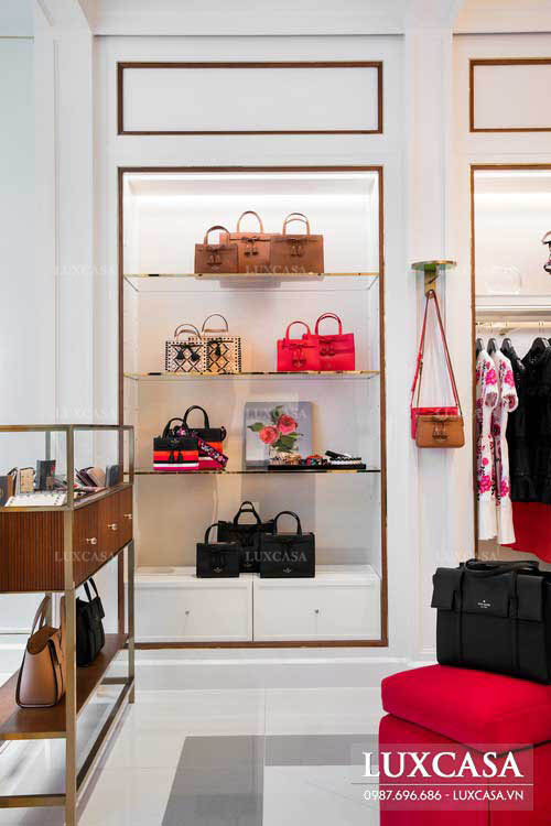 Thiết kế nội thất cửa hàng thời trang nữ cao cấp ở Thái Bình