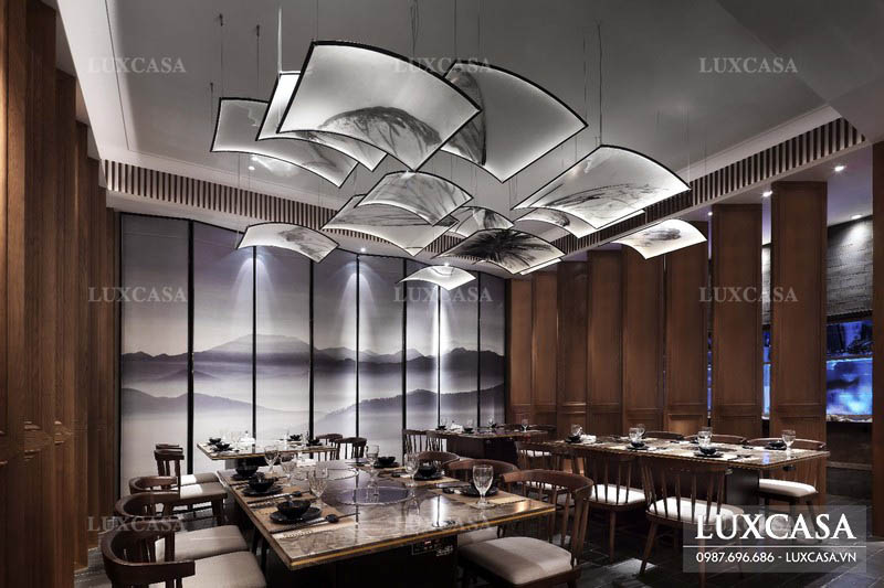 Mẫu thiết kế nội thất nhà hàng phong cách Trung Quốc sang trọng đẳng cấp
