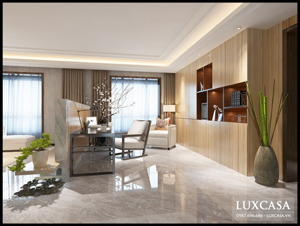 Thiết kế nội thất chung cư phong cách Á Đông tại Tràng An complex