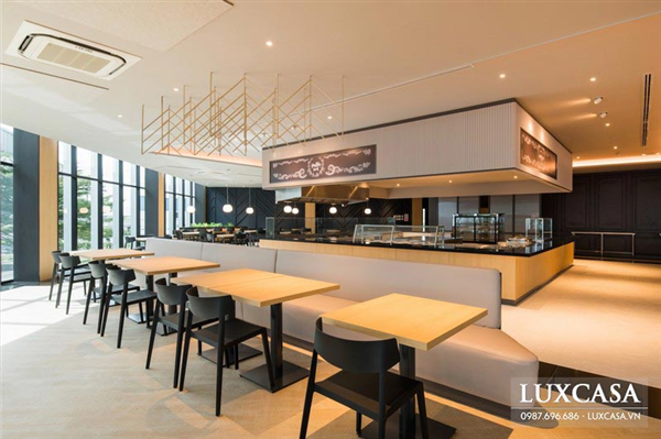 Thương hiệu thi công nội thất nhà hàng uy tín Luxcasa