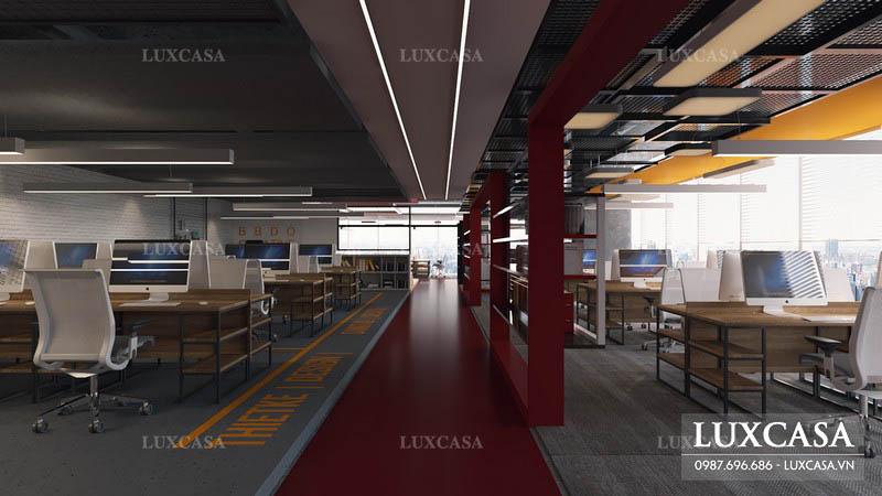 Thi công nội thất văn phòng công ty BBDO Design diện tích 200 m2