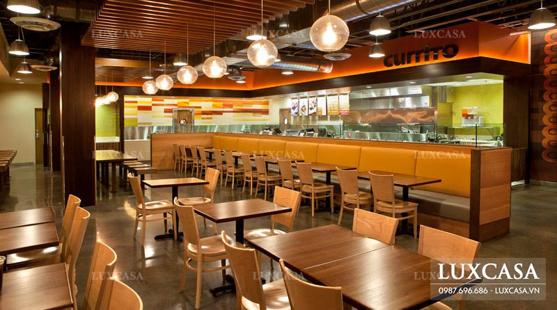 Thiết kế nội thất cửa hàng Fastfood Currito thu hút khách hàng