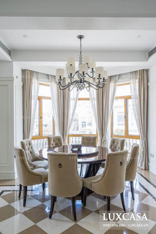 Mẫu thiết kế nội thất biệt thự Vinhome sang trọng và đẳng cấp