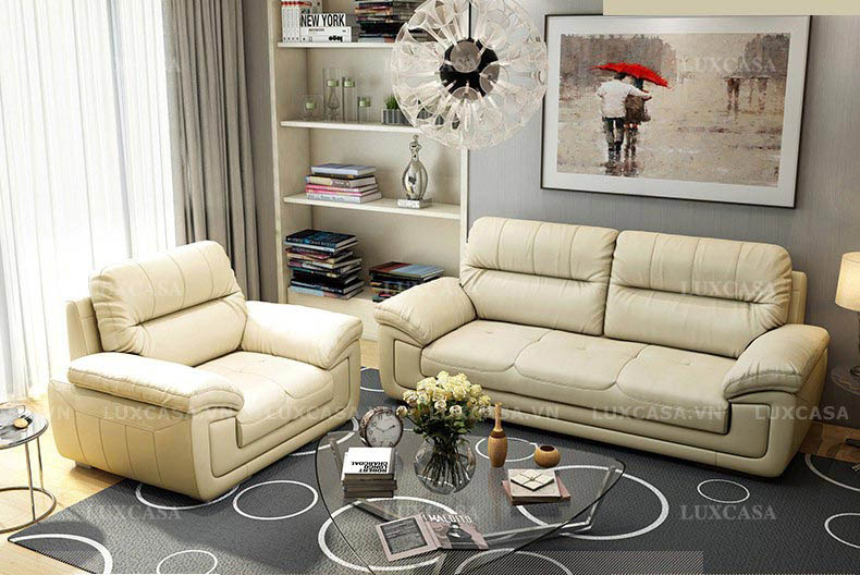 Set sofa bọc da công nghiệp SD146