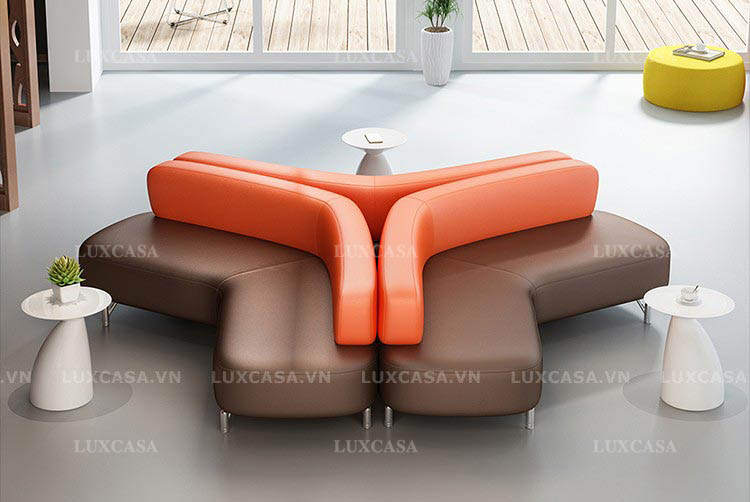Sofa văn phòng da mới SP116