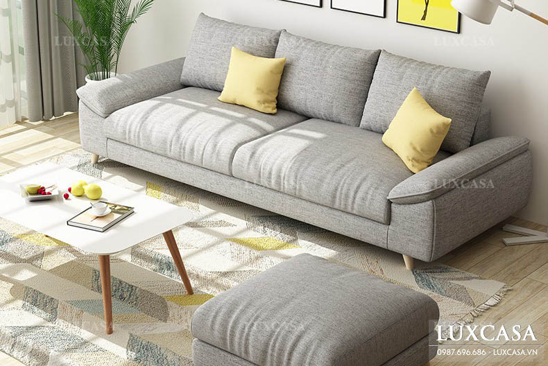 sofa vải nỉ phòng khách