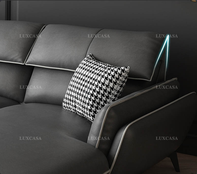 Kiểu dáng tay vịn sofa bọc da thoải mái
