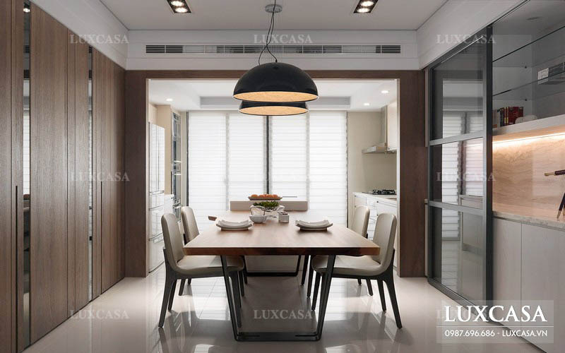 Thi công nội thất chung cư ở Hà Nội phong cách Mộc