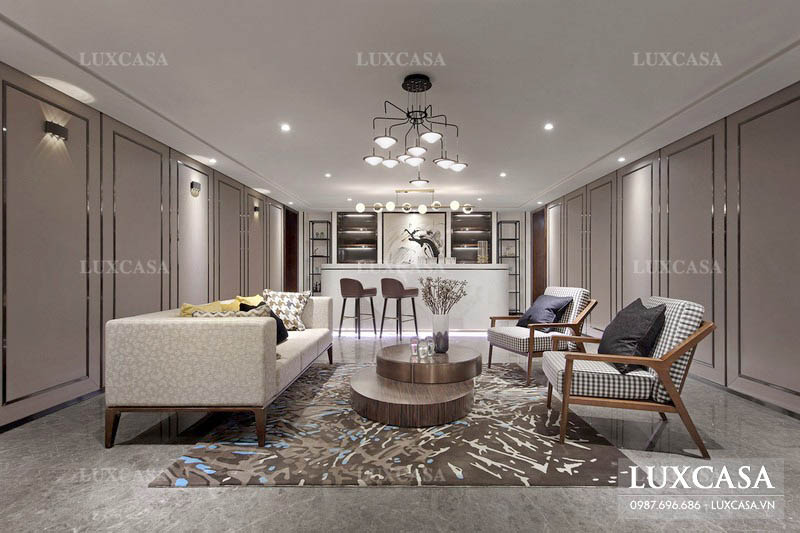 Thi công nội thất biệt thự thông tầng 180m2 ở Quảng Ninh