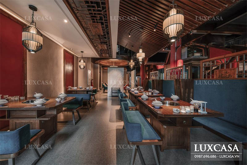 Thiết kế nội thất nhà hàng phong cách Trung Quốc rộng 700m2