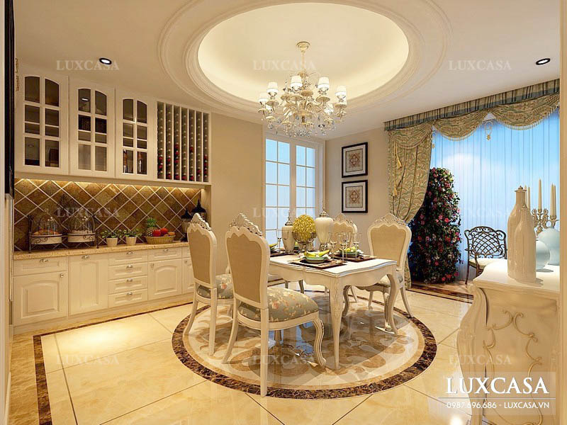 Sản xuất thi công đồ nội thất phòng bếp biệt thự