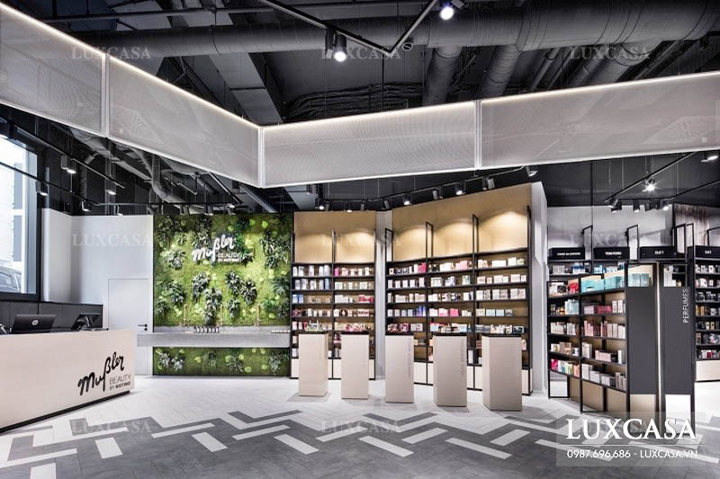 Mẫu thiết kế Showroom mỹ phẩm hiện đại tại Hà Nội siêu đẹp
