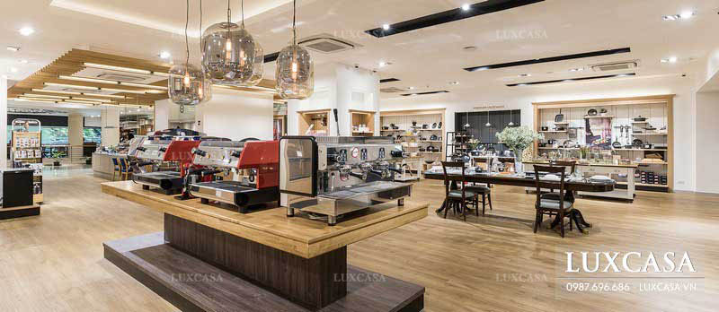Thiết kế nội thất showroom đồ dùng nhà bếp ấn tượng trọn gói