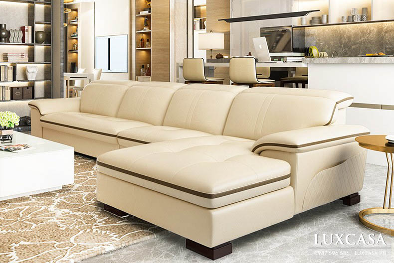 Thiết kế ghế sofa da mềm mại