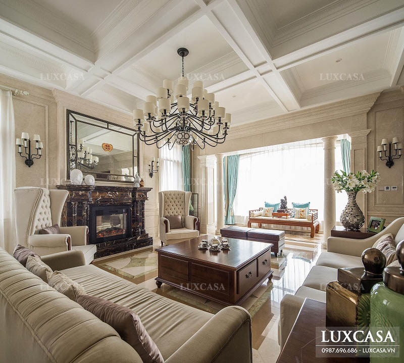 Mẫu thiết kế nội thất biệt thự Vinhome sang trọng và đẳng cấp
