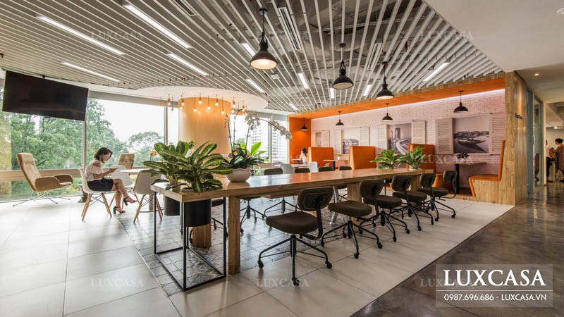 Thiết kế phòng làm việc công ty phong cách co-working