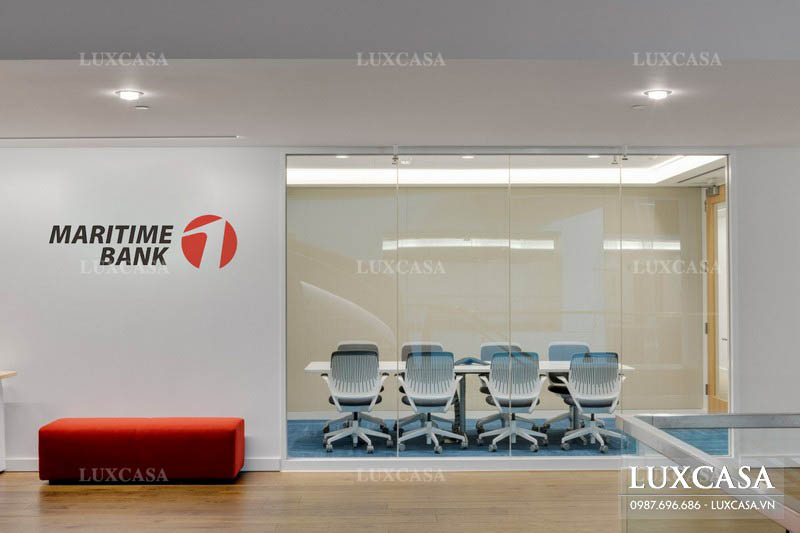 Thiết kế nội thất văn phòng chi nhánh ngân hàng Maritime Bank
