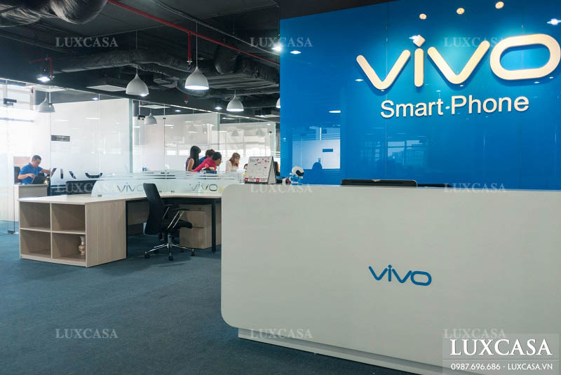 Thi công nội thất văn phòng đại diện công ty VIVO smartphone