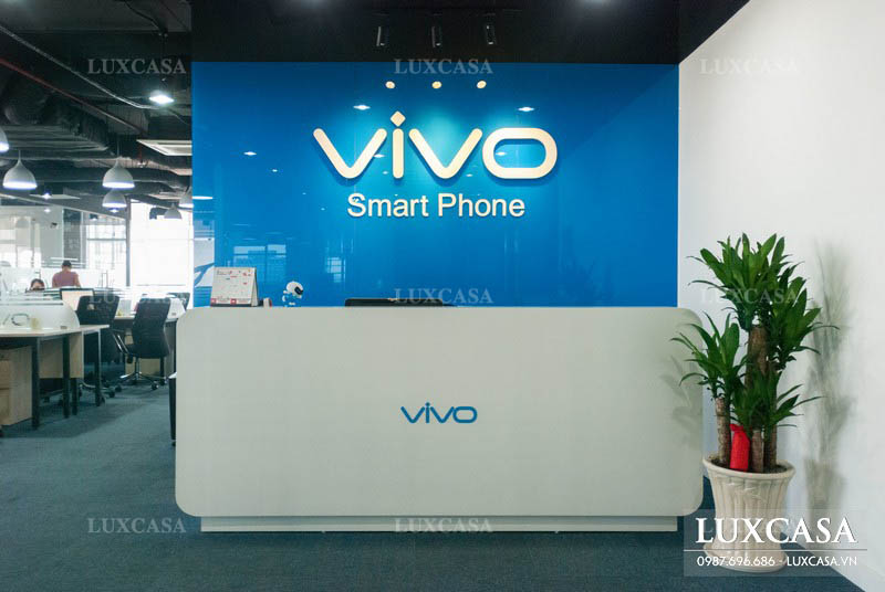 Thi công nội thất văn phòng đại diện công ty VIVO smartphone