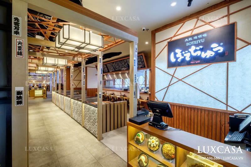 Thi công trang trí nhà hàng Sushi Nhật ấn tượng