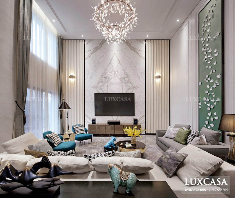 Thi công nội thất biệt thự thông tầng 180m2 ở Quảng Ninh